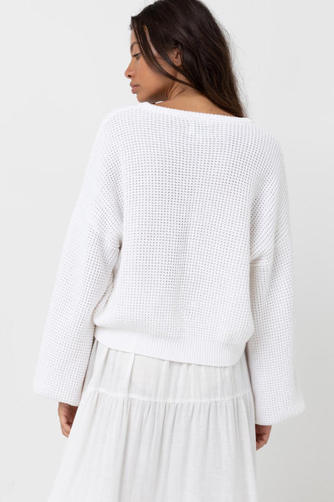 Pull Classic Knit Jumper Blanc Rhythm