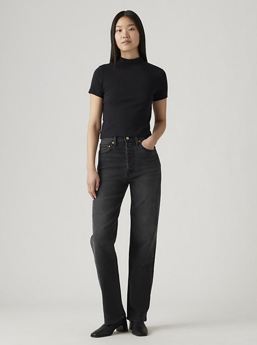 Levi's Ribcage Full Length Jeans Say No Go