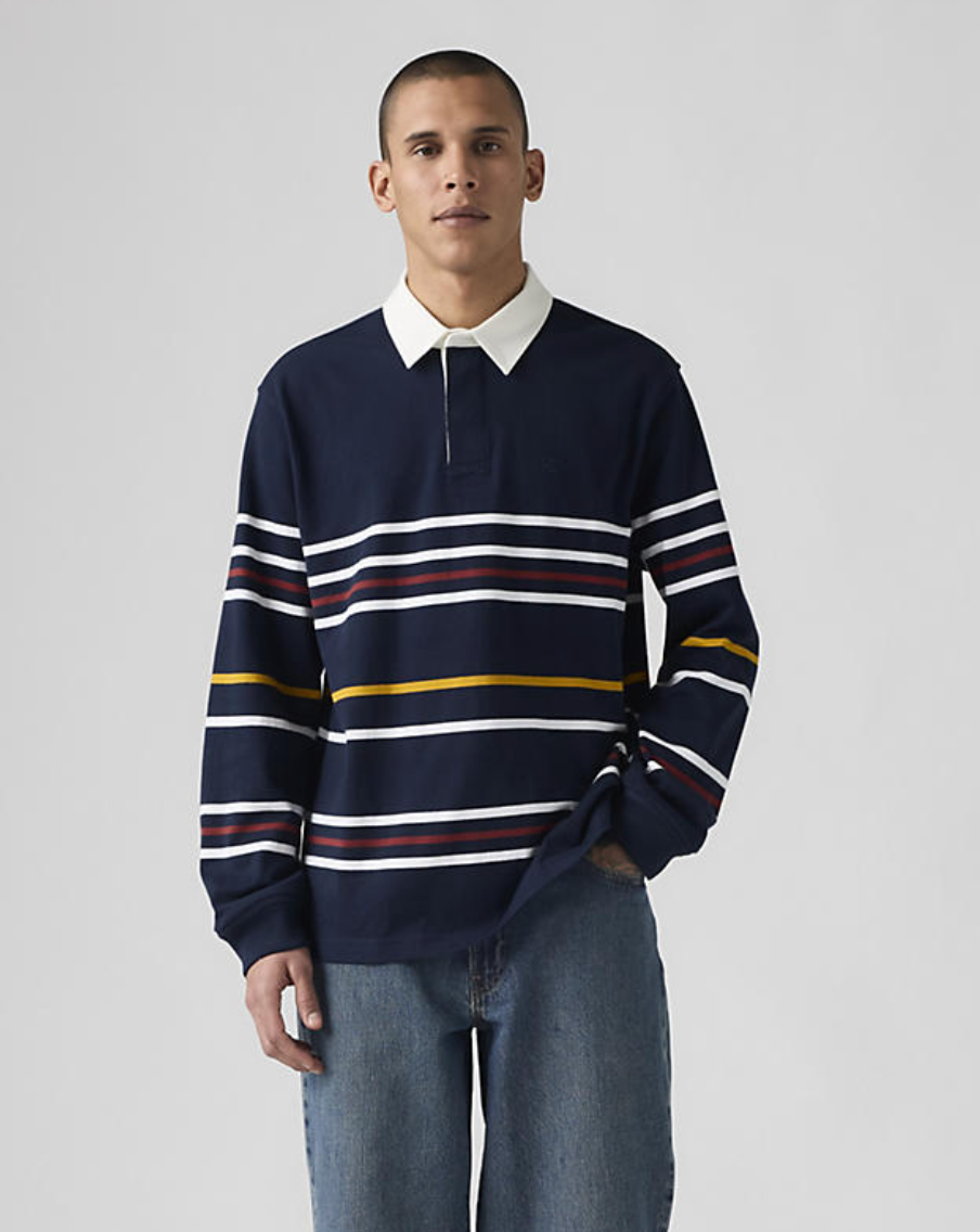 Levi's Theo Navy Blue Rugby Jumper