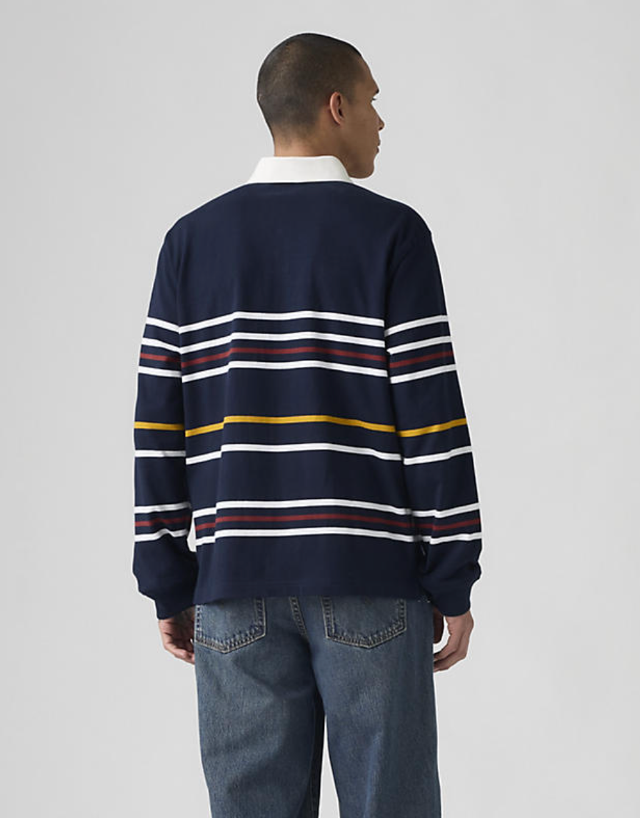 Levi's Theo Navy Blue Rugby Jumper