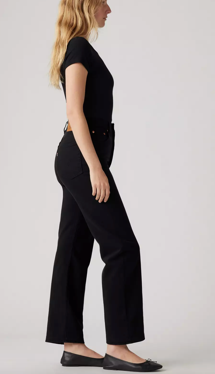 Jeans Ribcage Ankle Noir Sprout Levi's