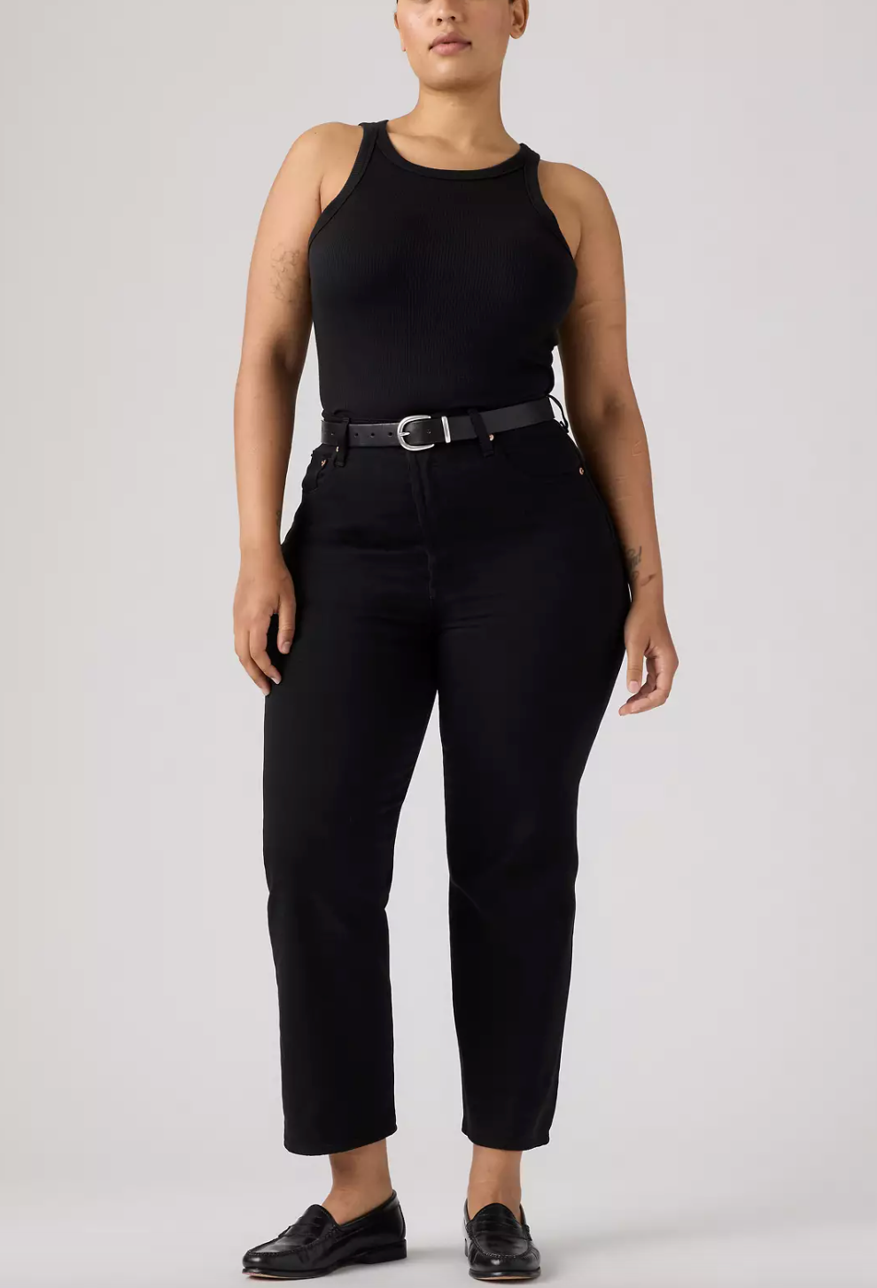 Jeans Ribcage Ankle Noir Sprout Levi's