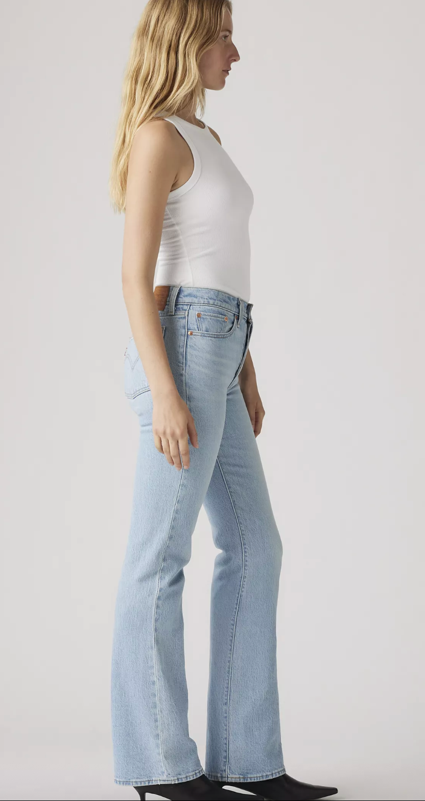 Levi's Wedgie Boot Jeans Blasted Stone Clean