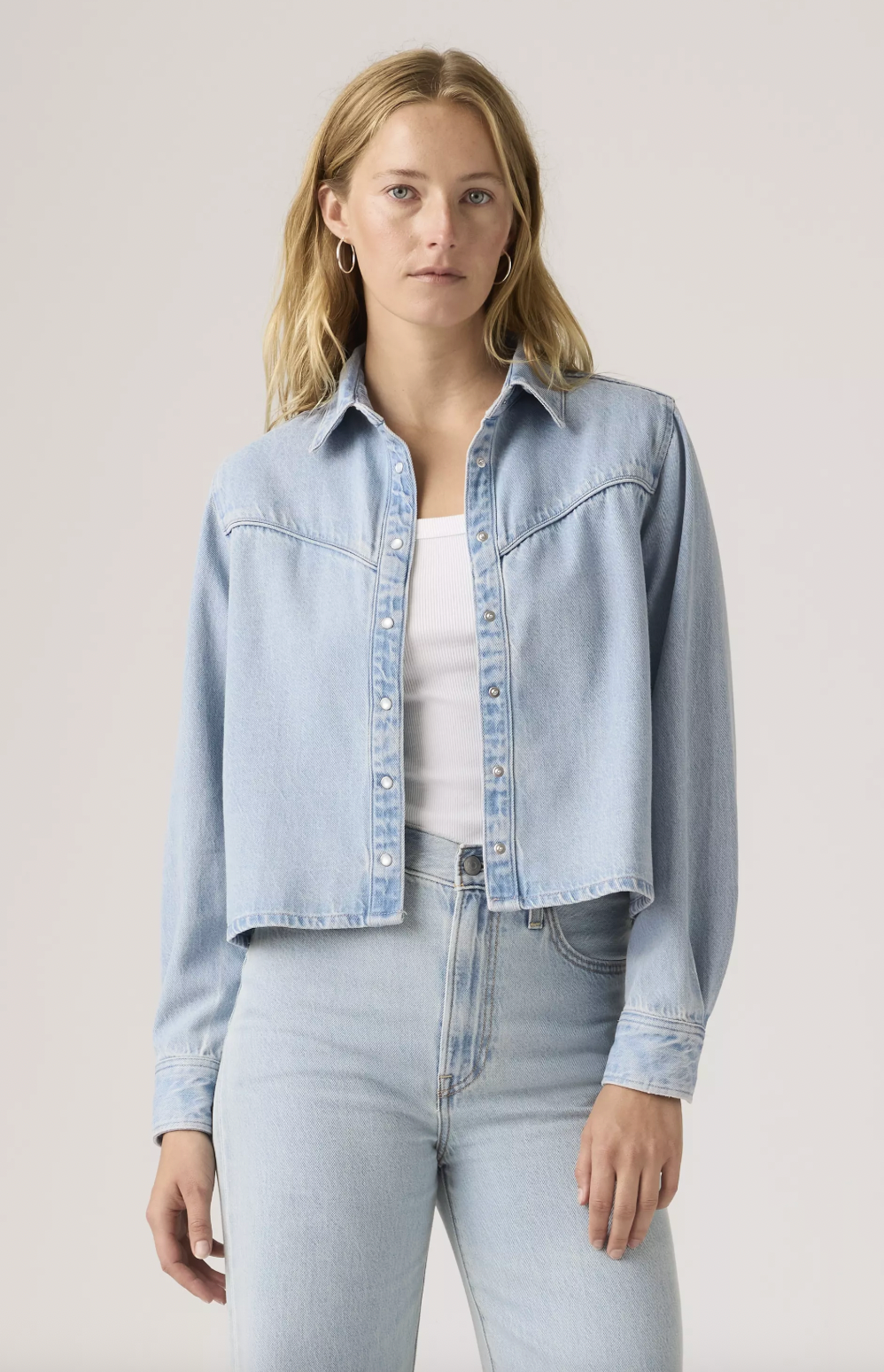Logan Tencel Shacket Blasted Stone Levi's Shirt
