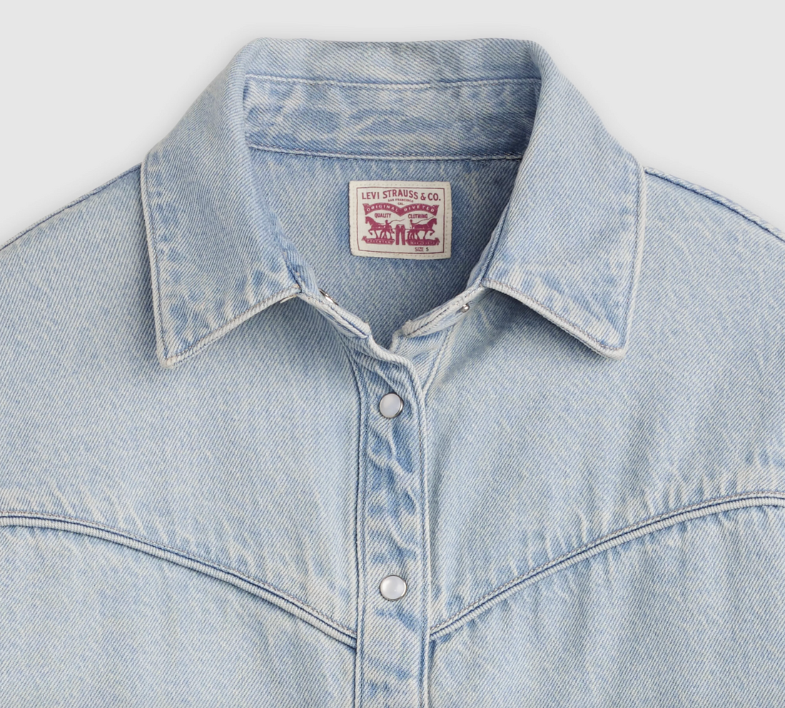 Chemise Logan Tencel Shacket Blasted Stone Levi's