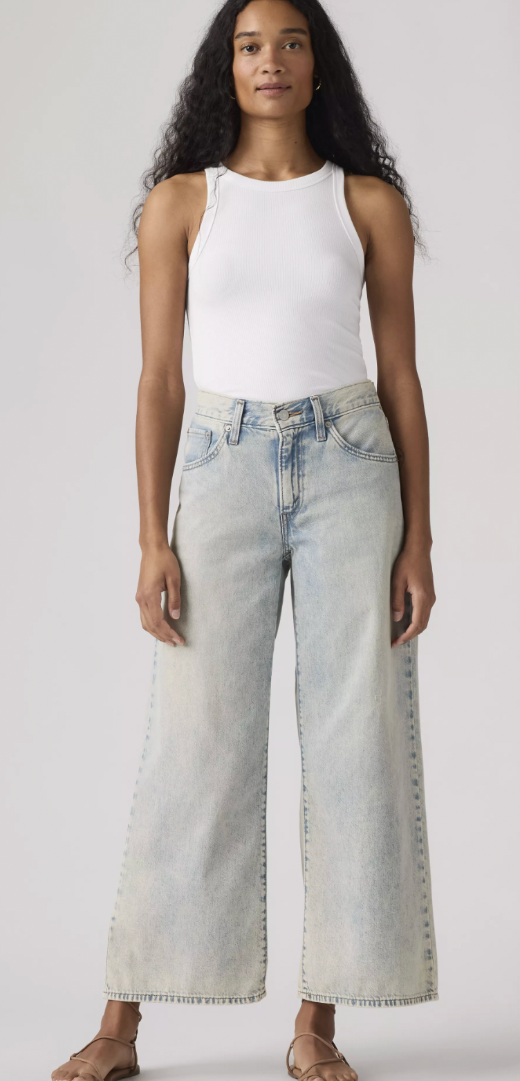 Levi's A Little Hazy Middy Wide Leg Ankle Jeans