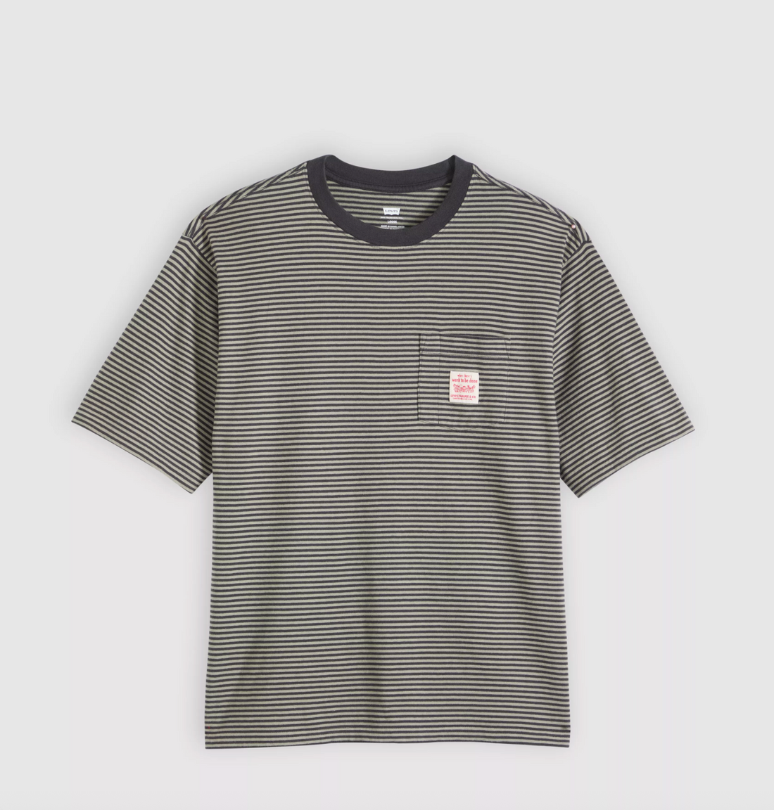 T-Shirt Workwear Euan Stripe Dried Sage Levi's