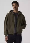 Levi's Hayes Boxy Full Zip Grunge Maitake Brown Sweatshirt