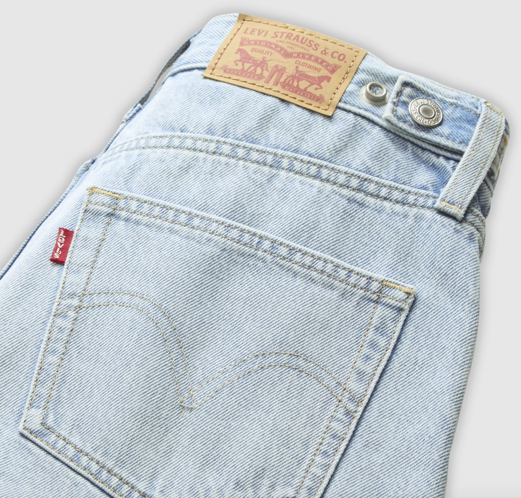 Short Cinch Mid-Thigh Abraided Art Levi's