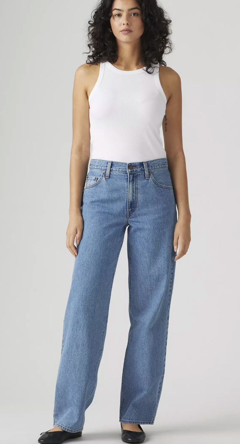 Levi's Women's Baggy Dad Own It Stone Jeans
