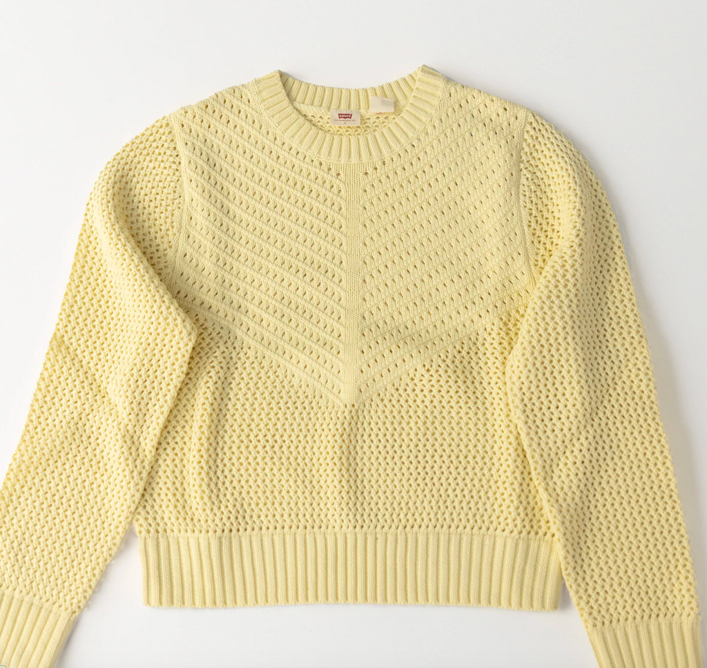 Levi's Light Yellow Gaelle Crochet Jumper