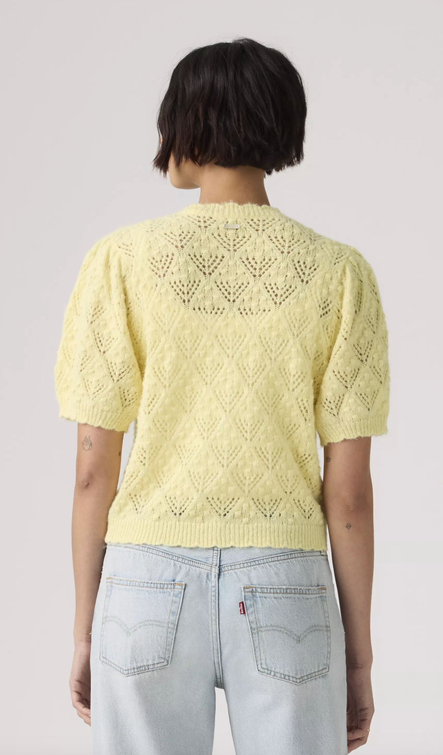 Cardigan Pauline Pointelle Jaune Vanilla Levi's