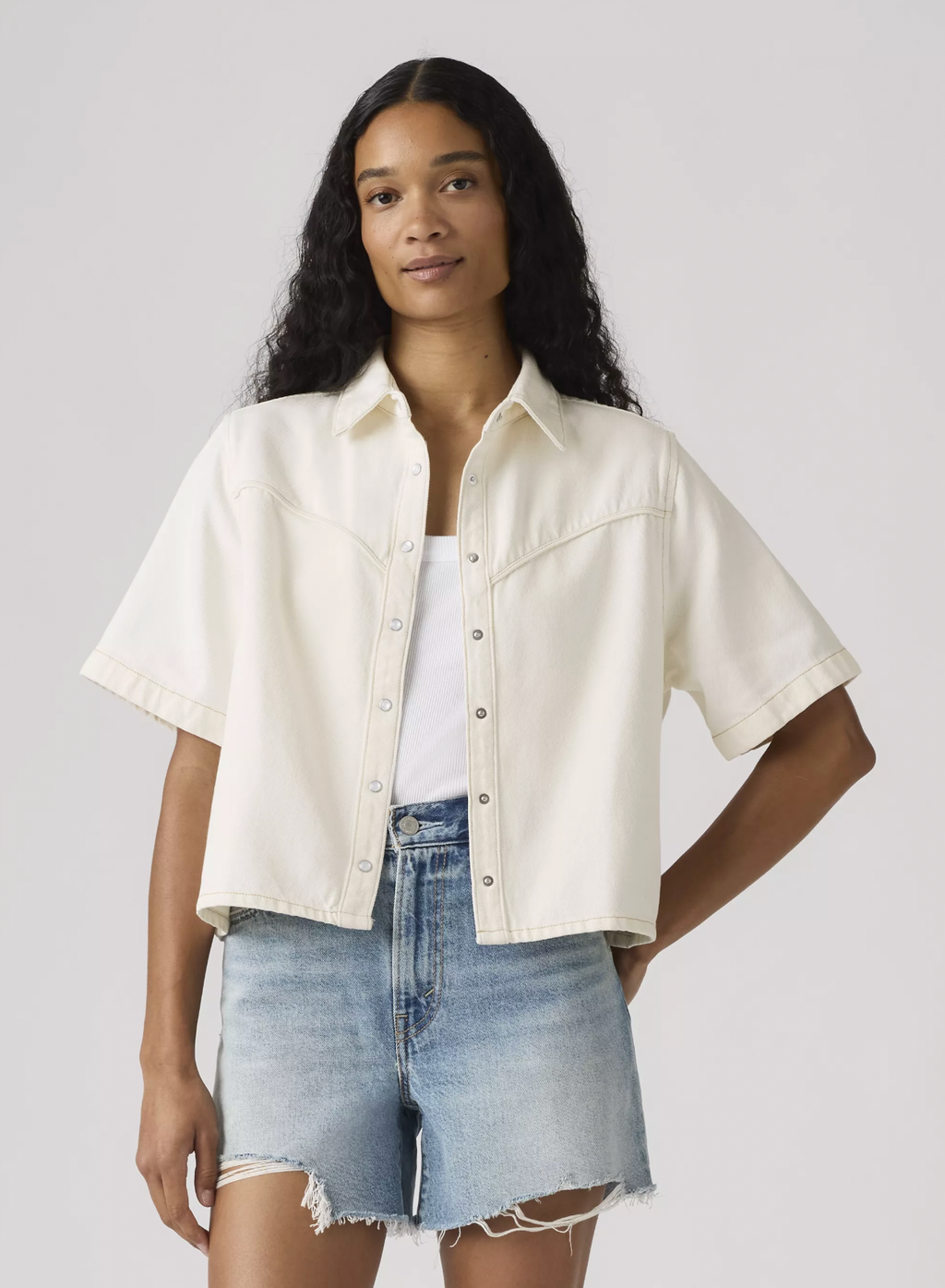 Chemise Logan SS Denim Ivoire Levi's