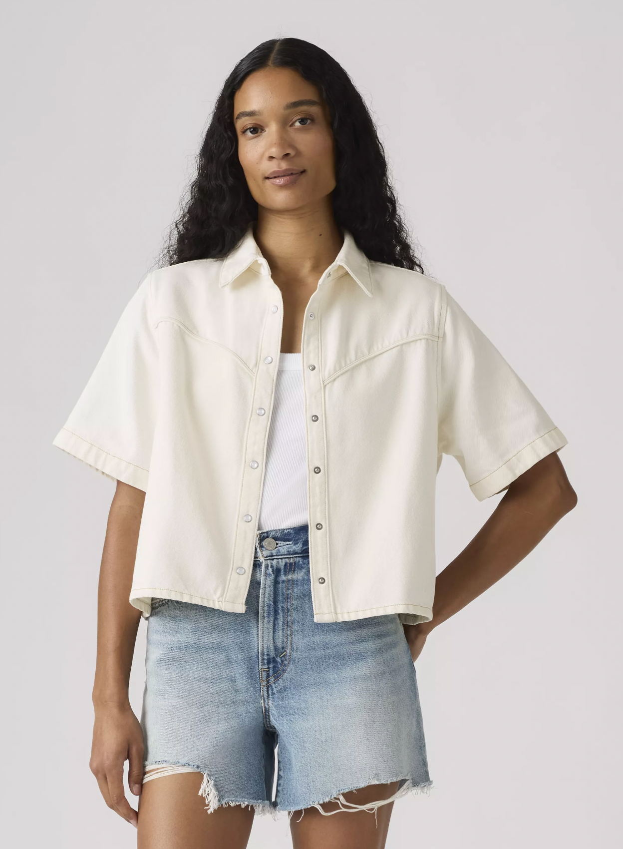 Chemise Logan SS Denim Ivoire Levi's