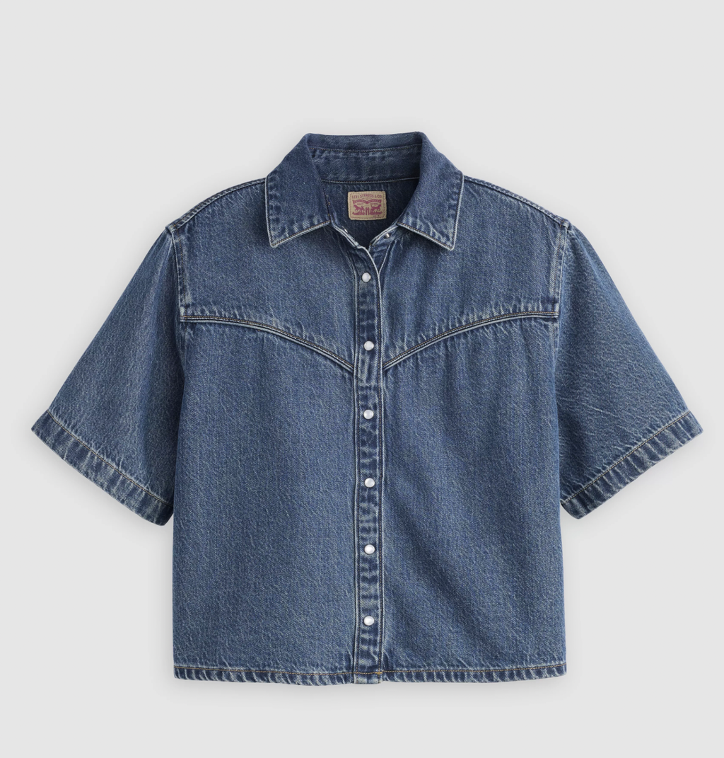 Chemise Logan SS Denim Bleu Tencel Levi's
