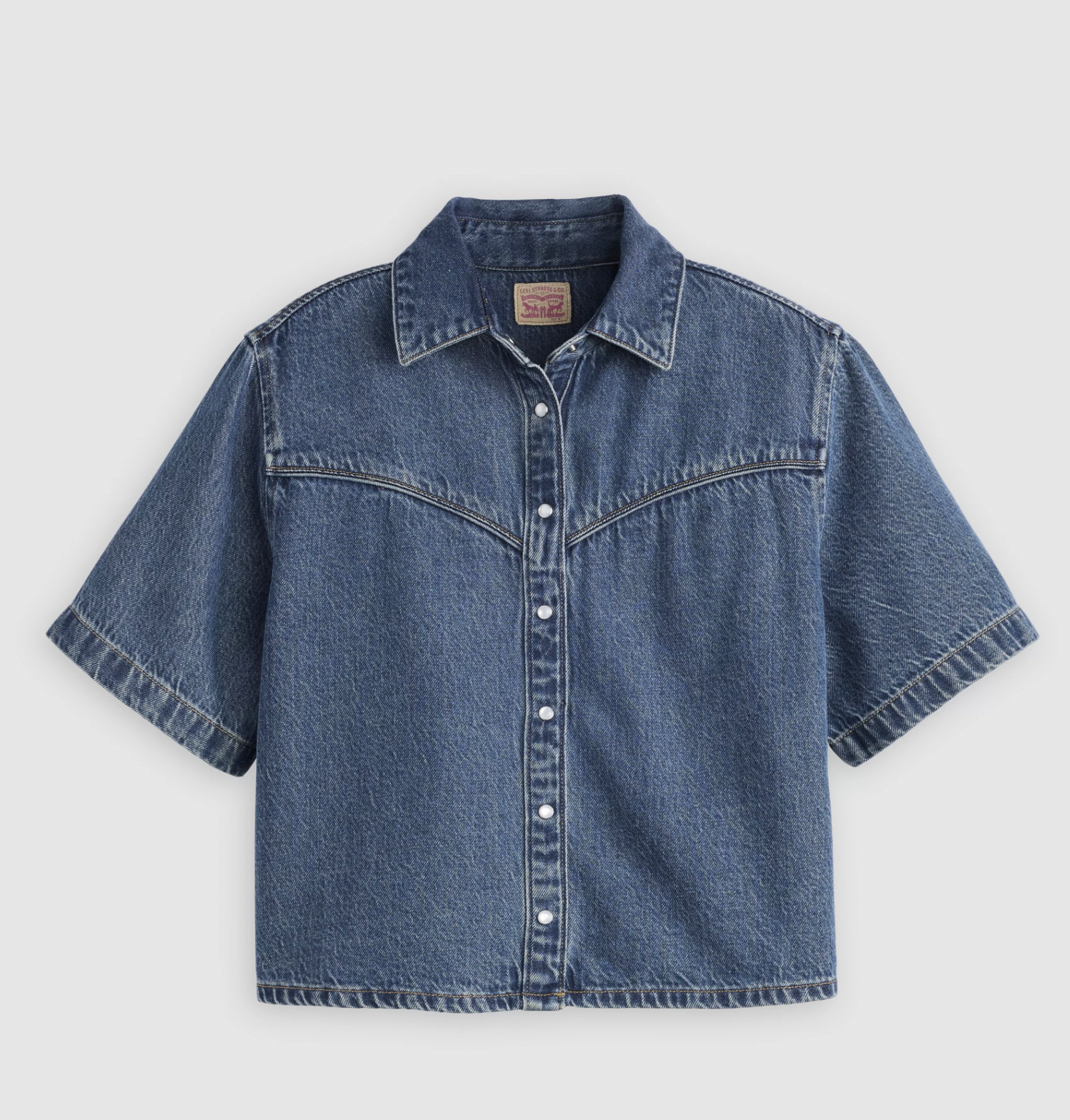 Chemise Logan SS Denim Bleu Tencel Levi's