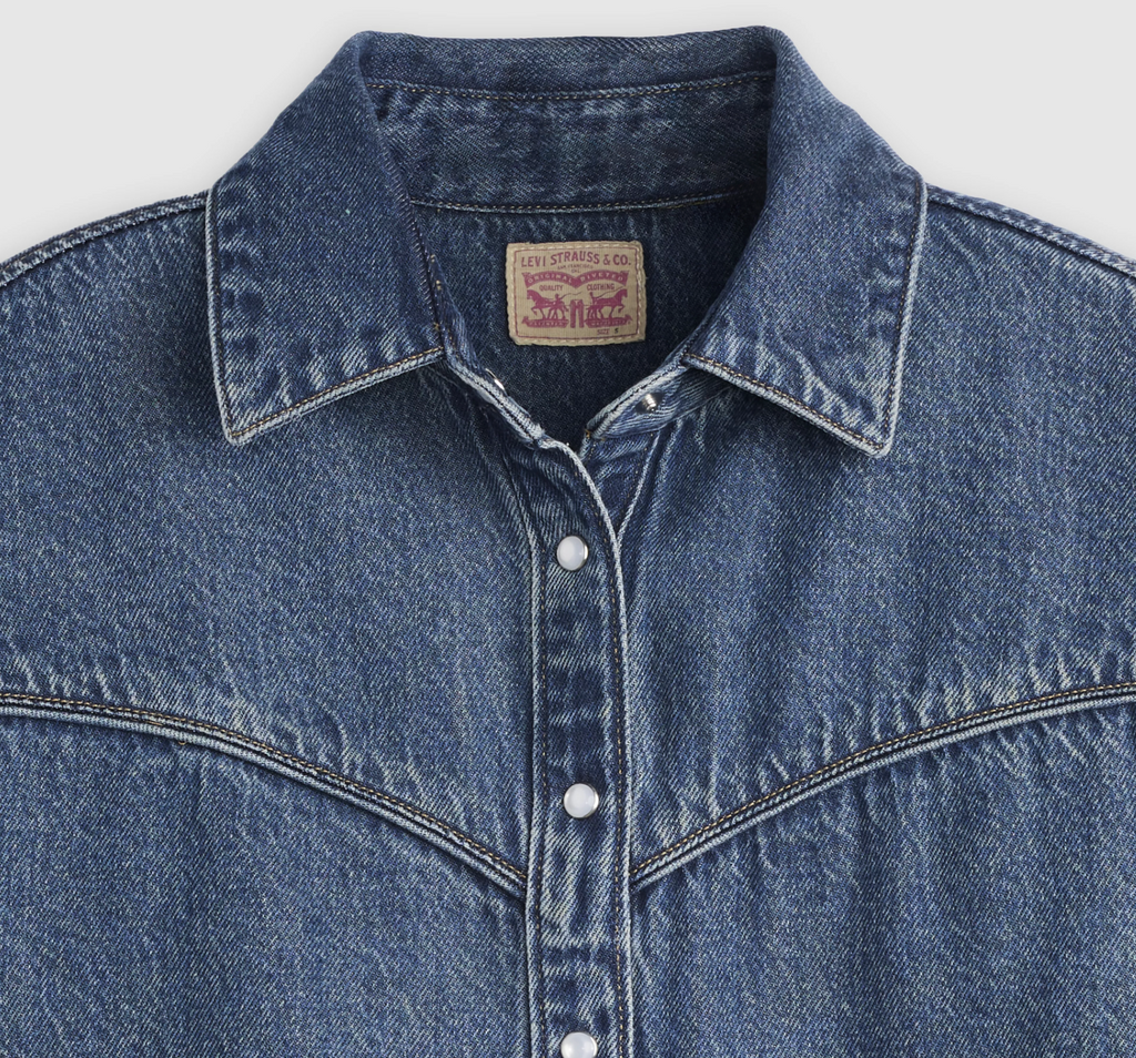 Chemise Logan SS Denim Bleu Tencel Levi's