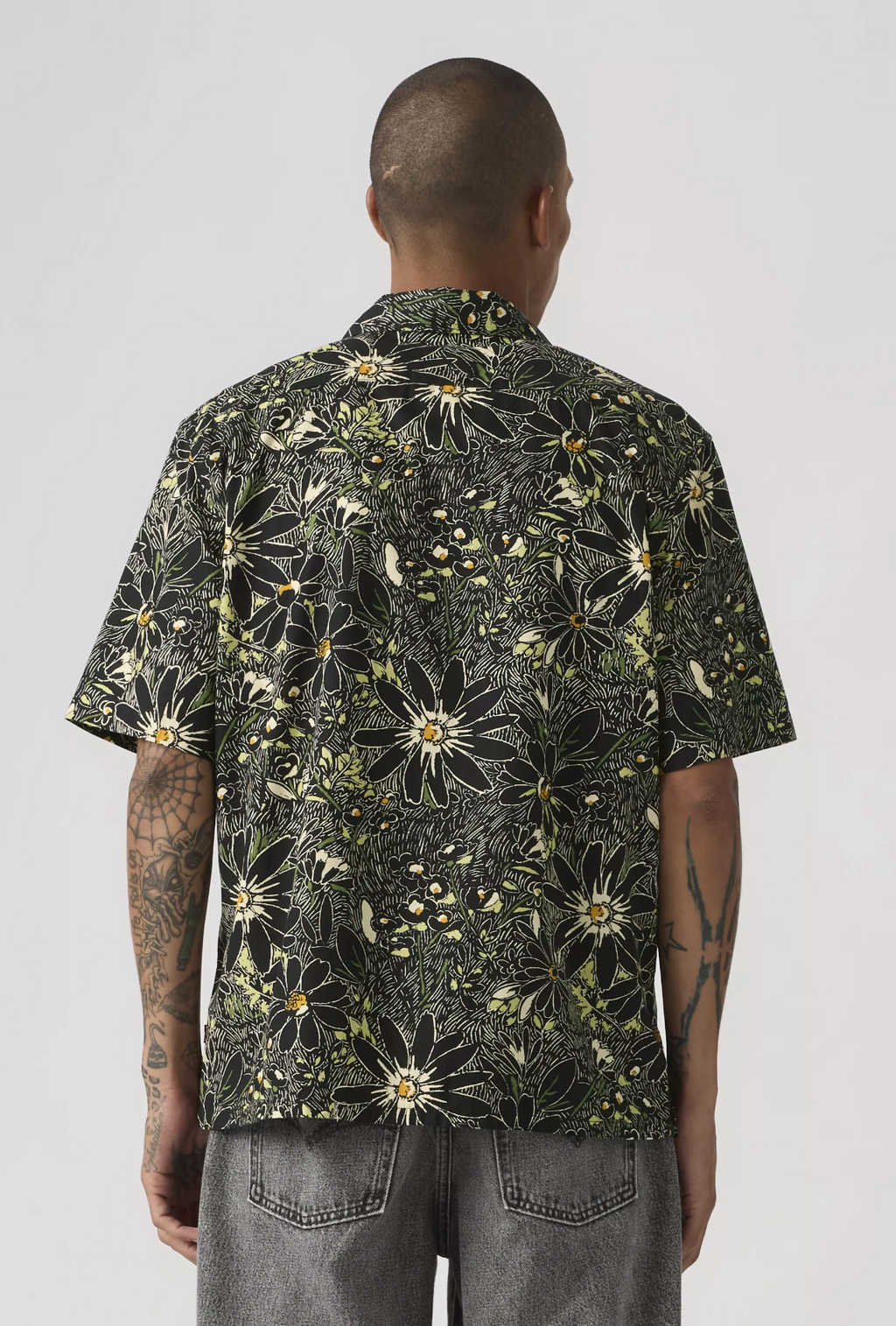 Levi's Black Floral Sunset Camp Shirt