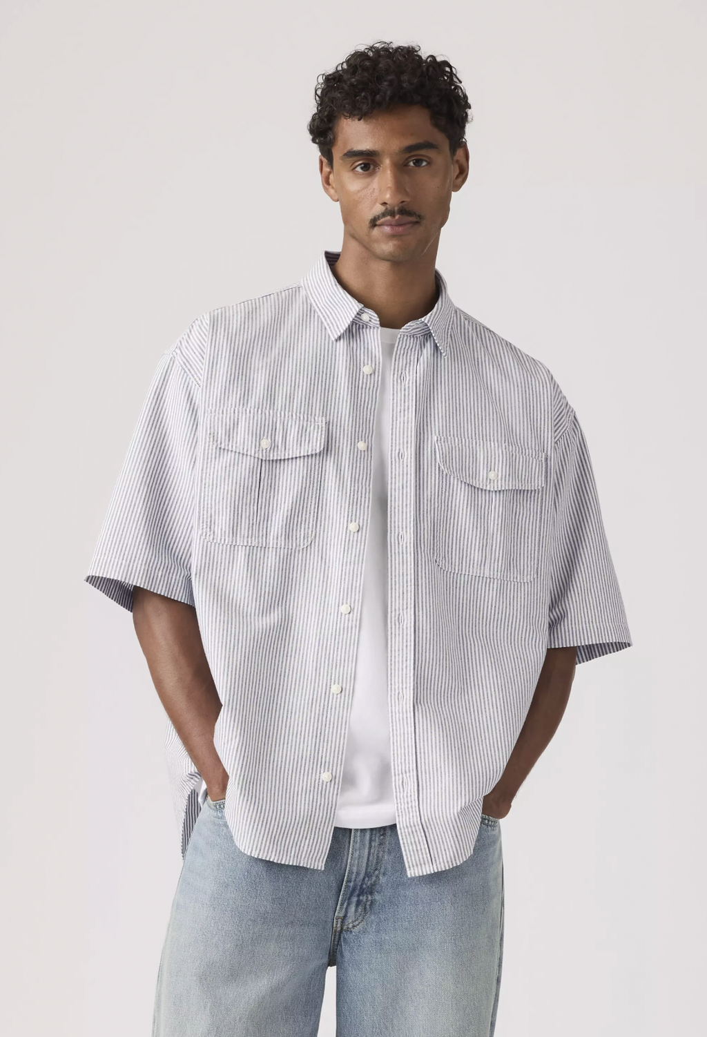 Levi's SS Pacifica Loose Faro Stripe Shirt