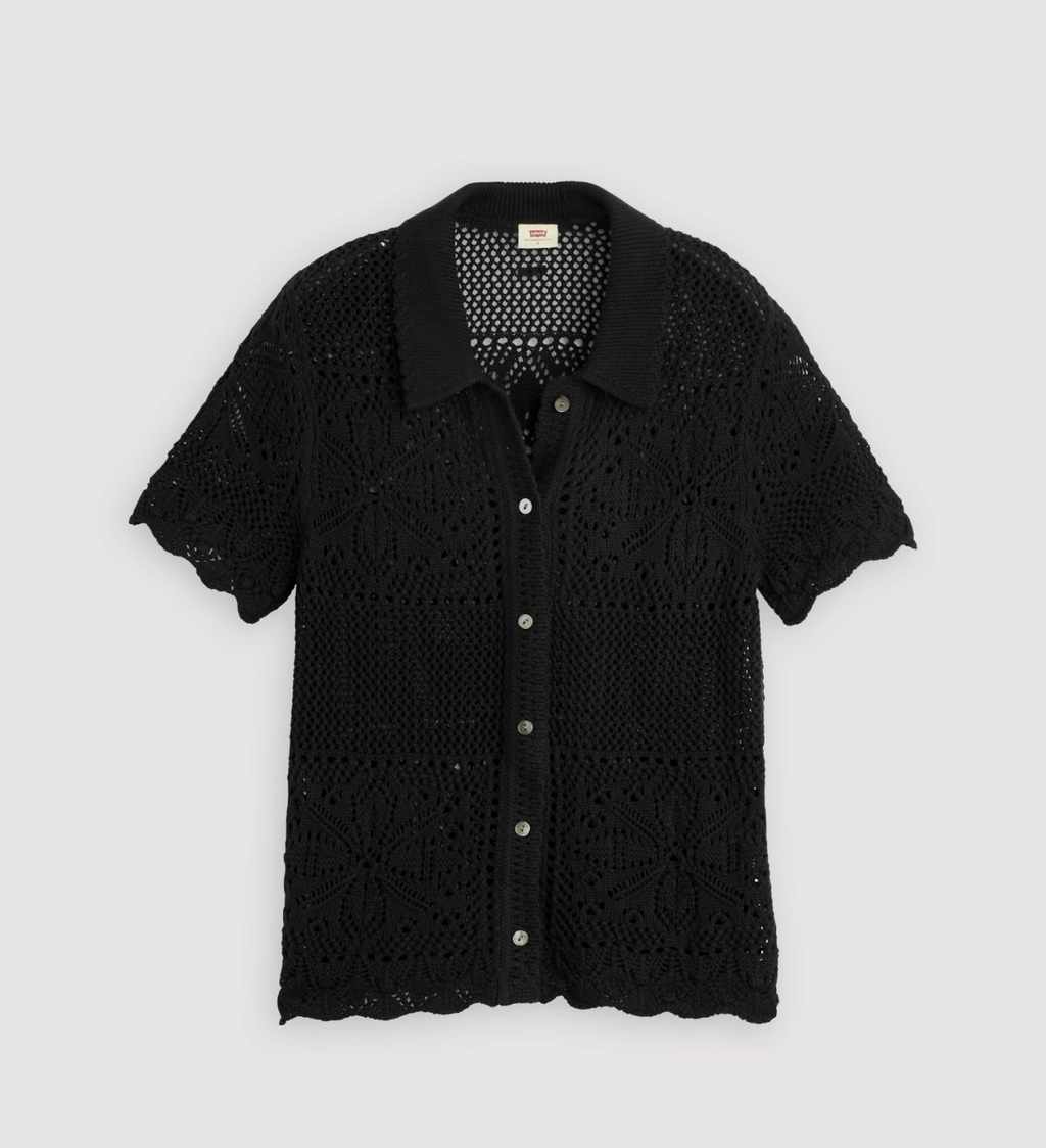 Levi's Black Susanna Crochet Shirt