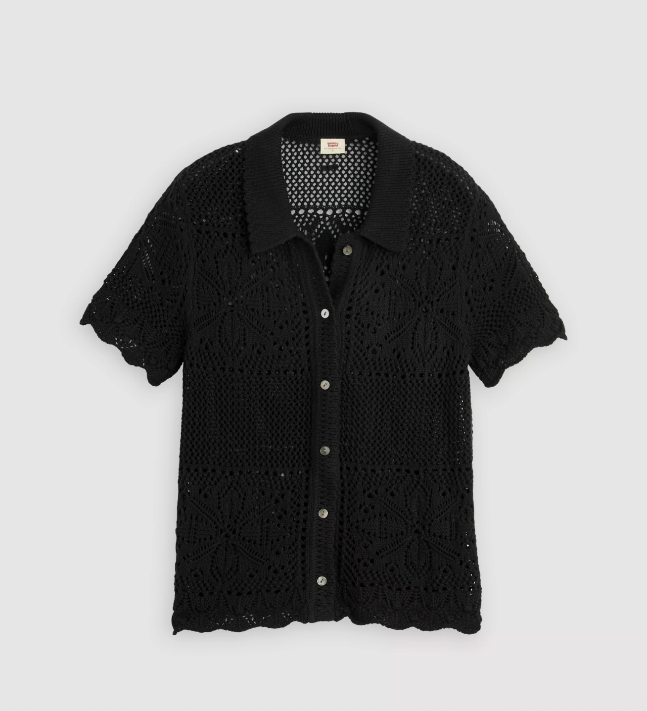 Levi's Black Susanna Crochet Shirt