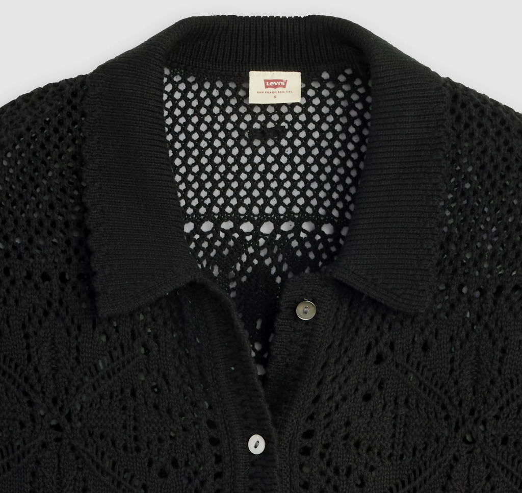 Levi's Black Susanna Crochet Shirt