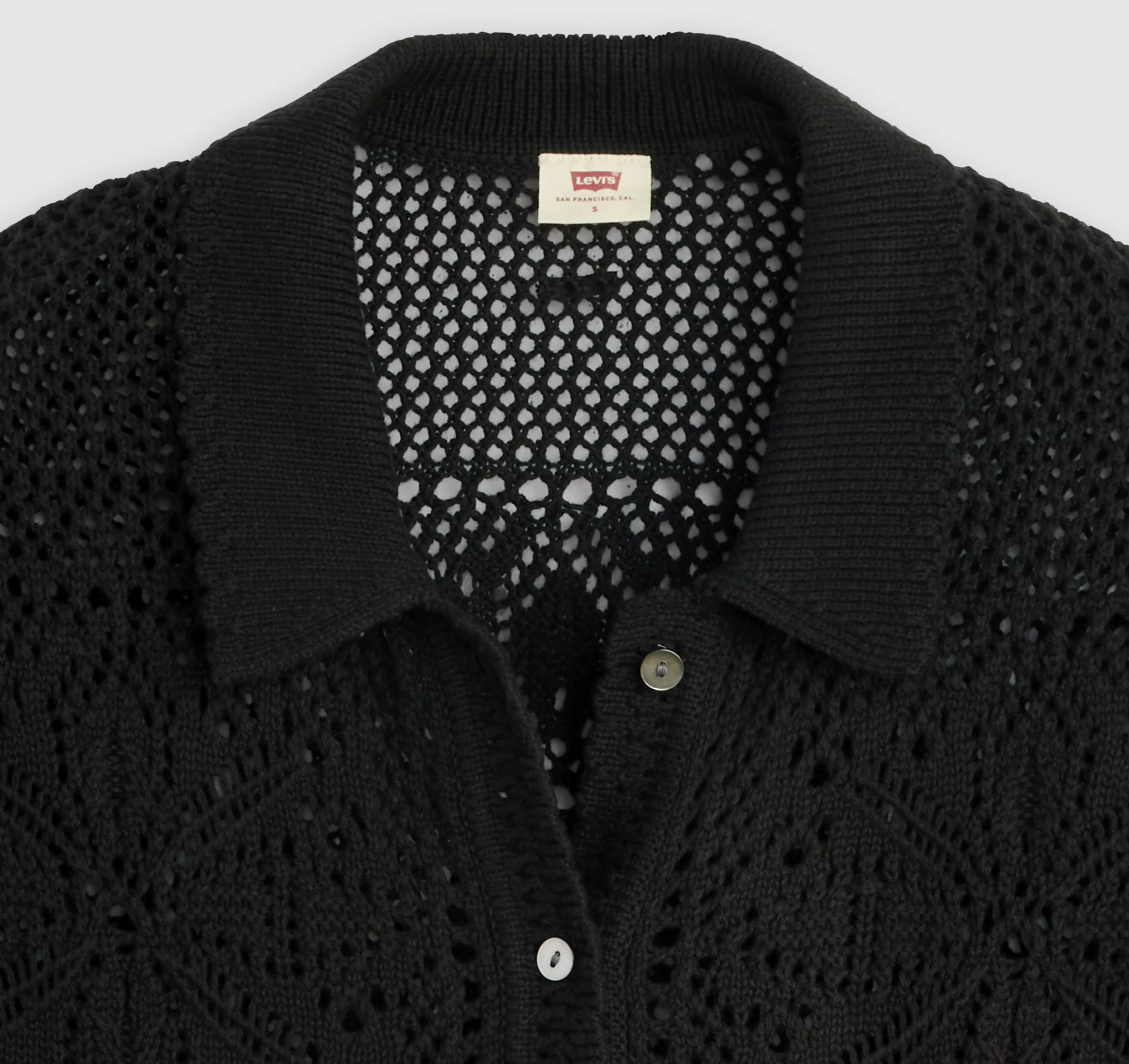 Levi's Black Susanna Crochet Shirt