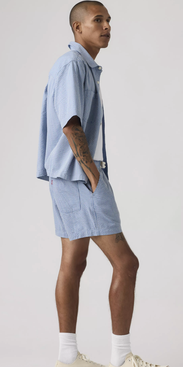 Short Eazy Stavros Stripe Bleu Levi's