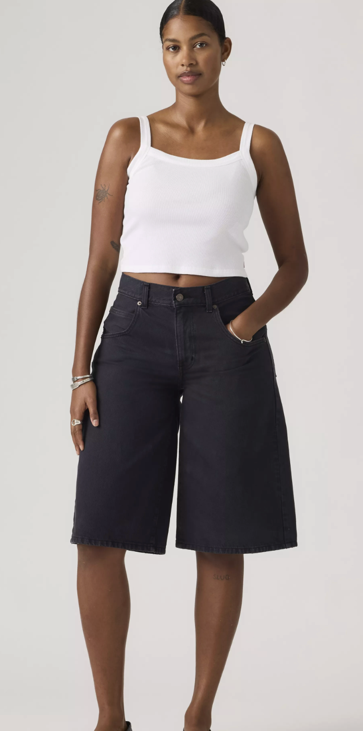 Short Super Baggy Jort Chipped Black OysterLevi's