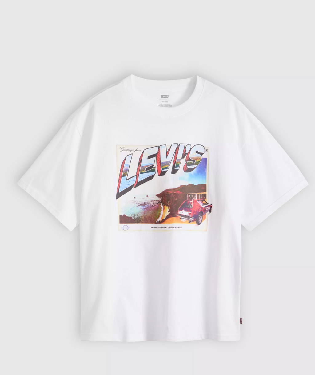 Levi's White GR Boxy Postcard T-Shirt