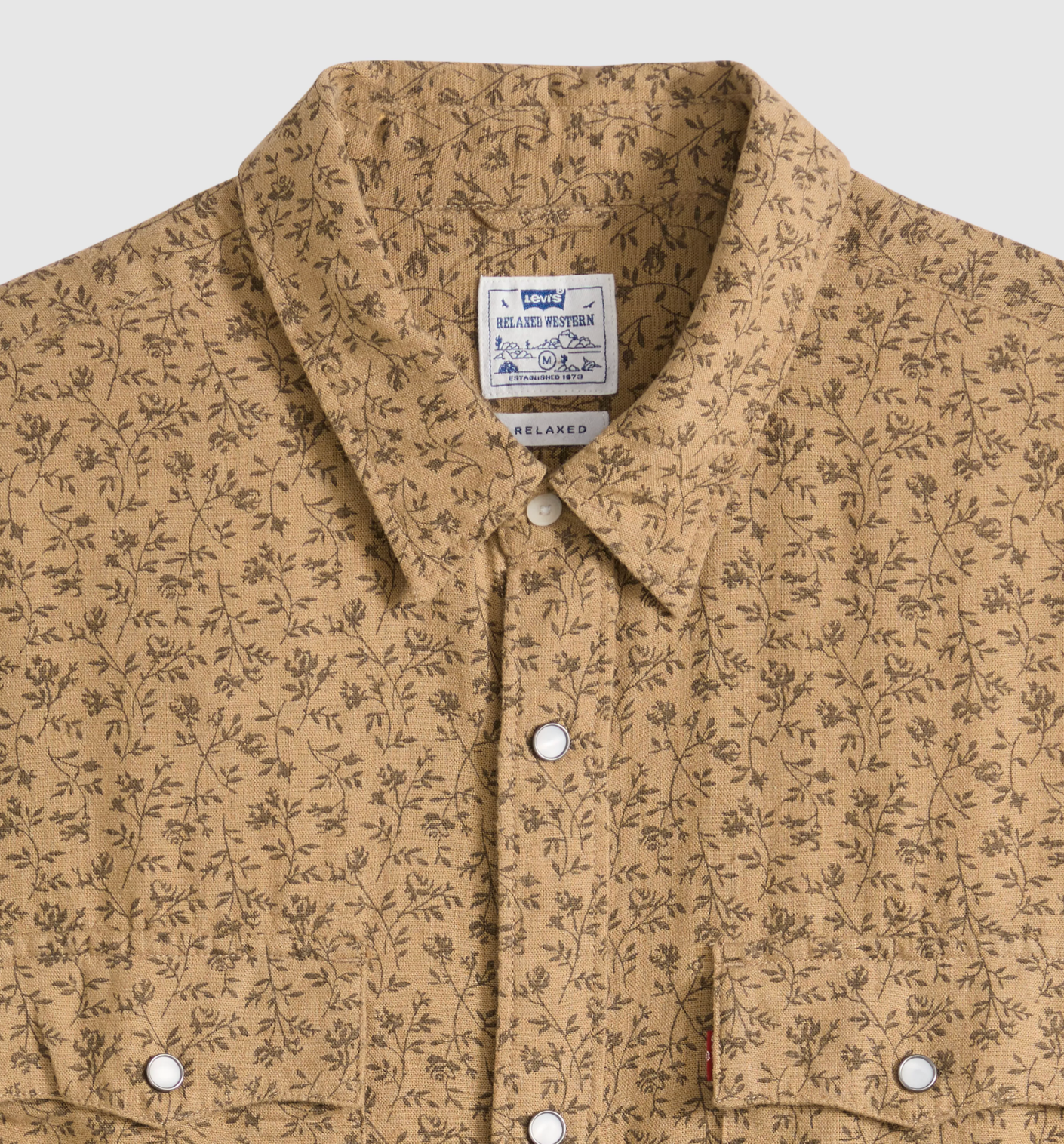 Chemise SS Relaxed Western Bran Floral Levi's