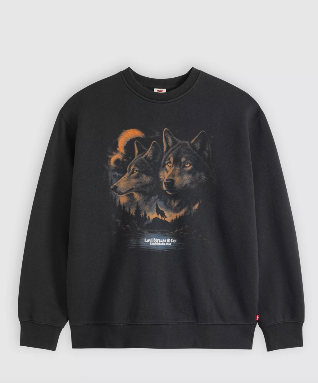 Chandail Relaxed Graphic Loup Noir Levi's