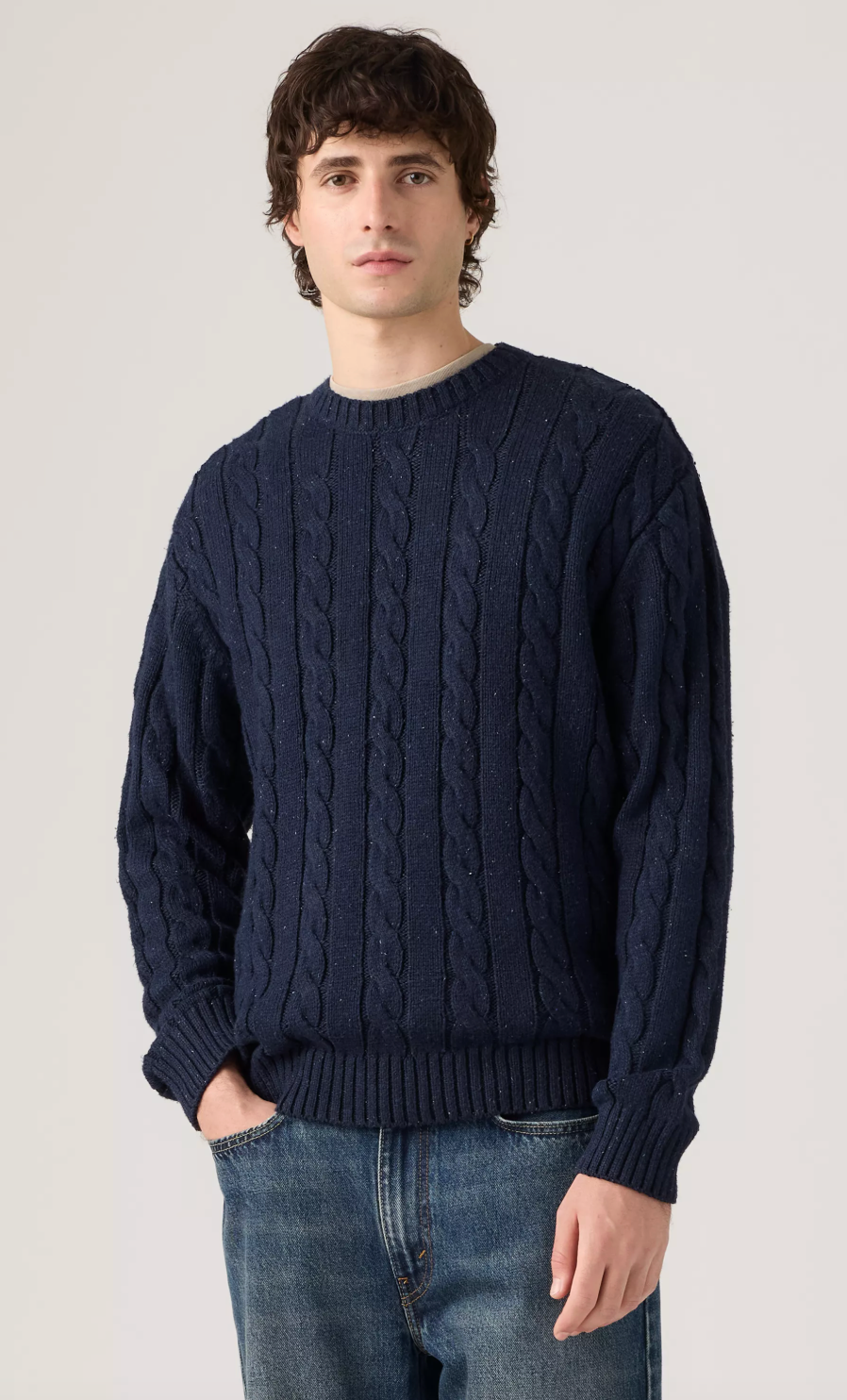 Chandail Laurel Crew Cable Bleu Marine Levi's