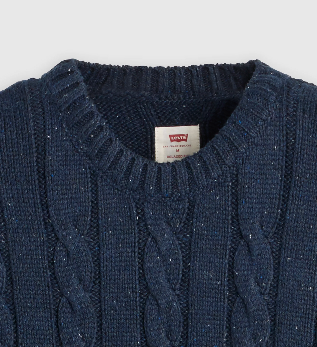 Chandail Laurel Crew Cable Bleu Marine Levi's