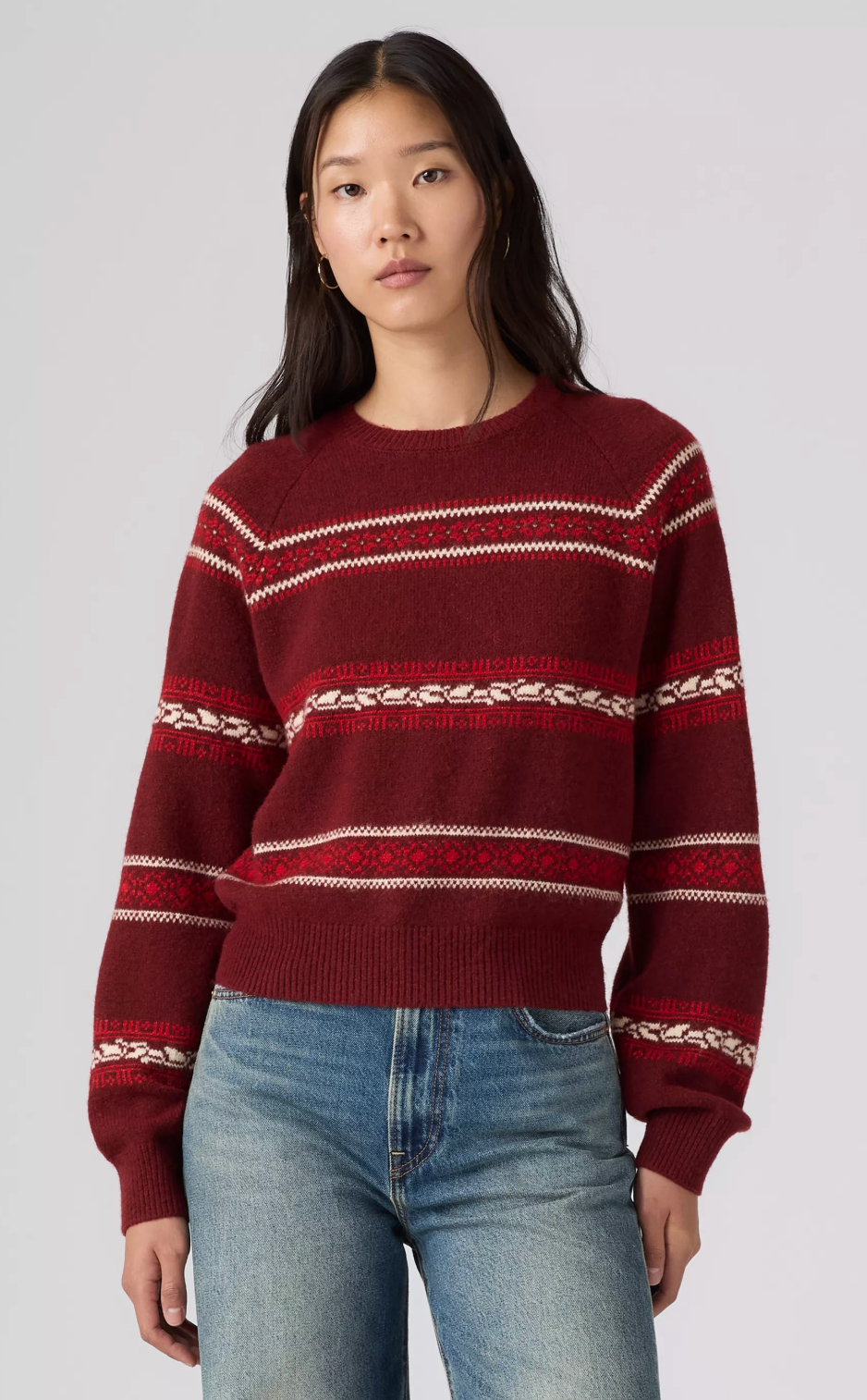 Pull Jolie Fairisle Rouge Cabernet Levi's