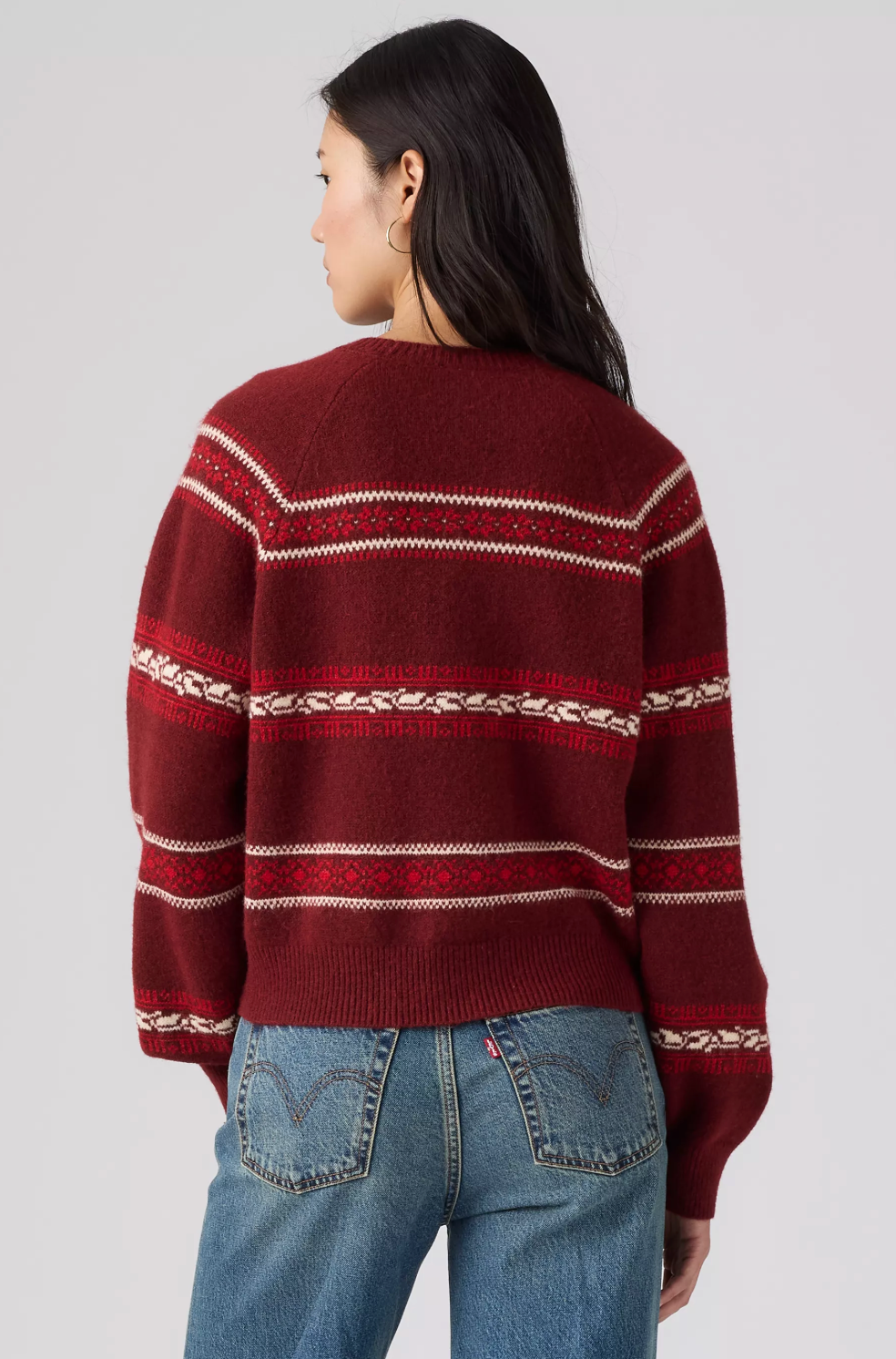Pull Jolie Fairisle Rouge Cabernet Levi's