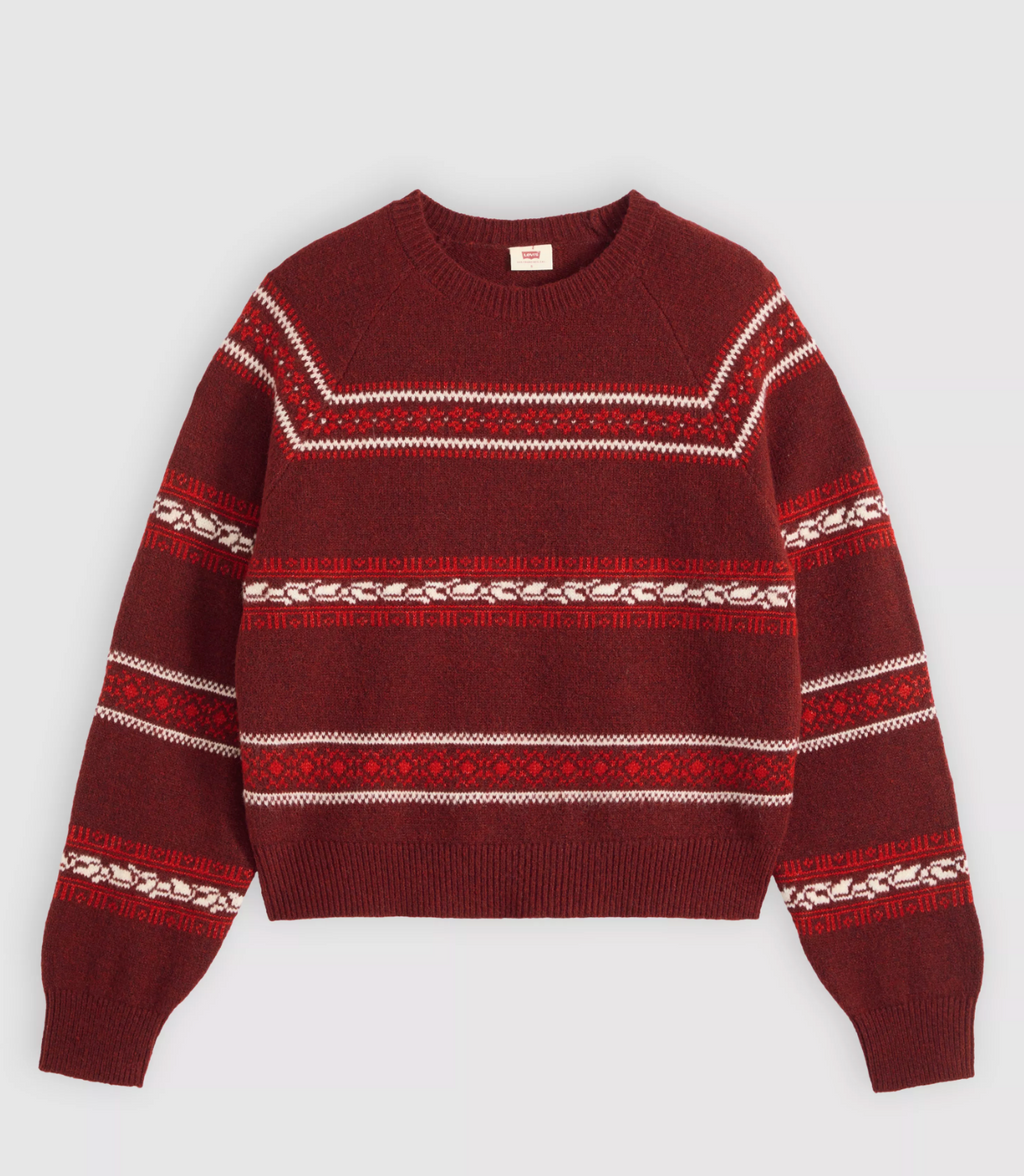 Pull Jolie Fairisle Rouge Cabernet Levi's