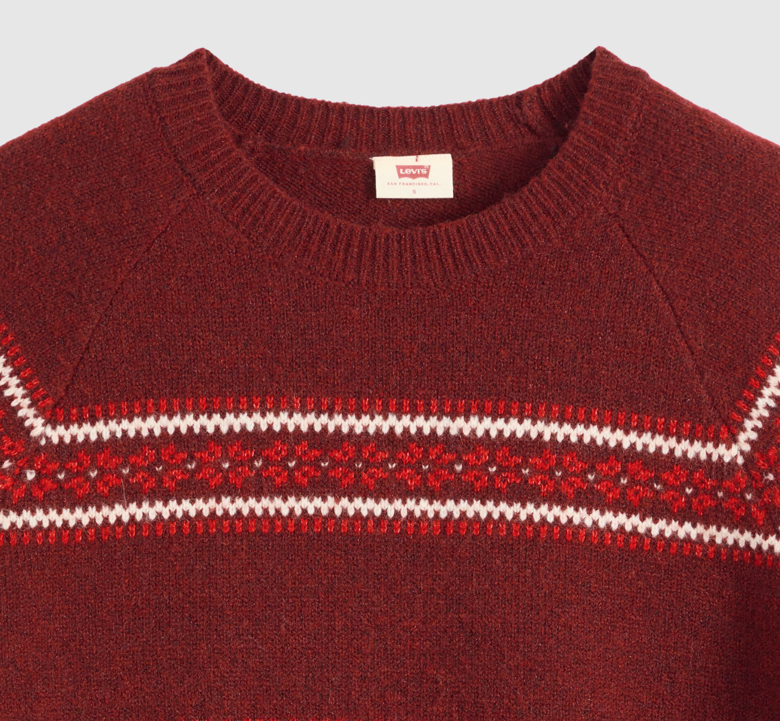 Pull Jolie Fairisle Rouge Cabernet Levi's