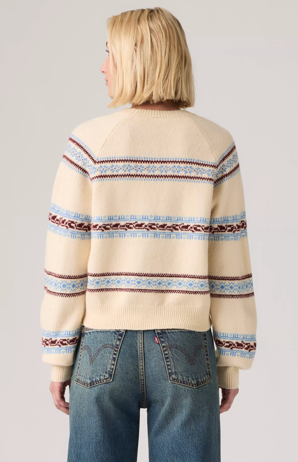 Pull Jolie Fairisle Beige Egret Levi's