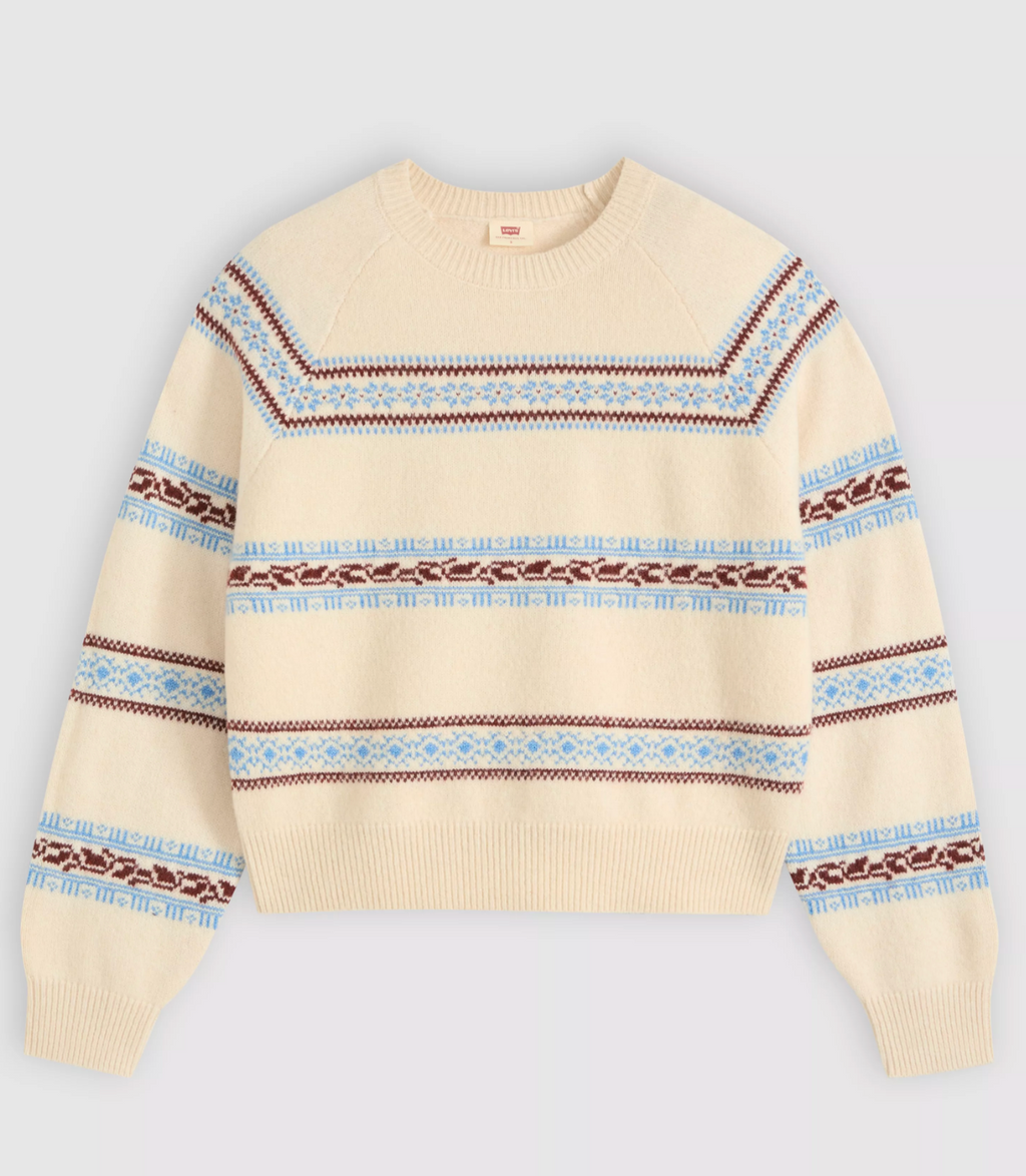 Pull Jolie Fairisle Beige Egret Levi's