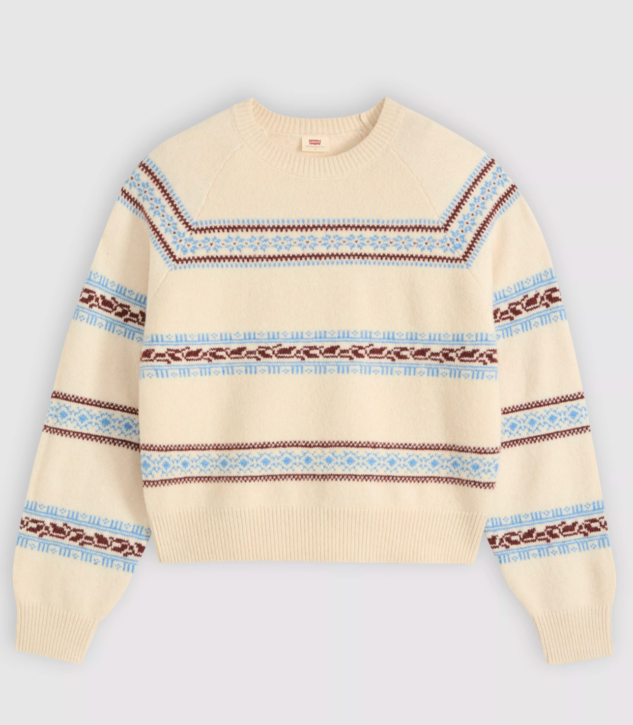 Pull Jolie Fairisle Beige Egret Levi's