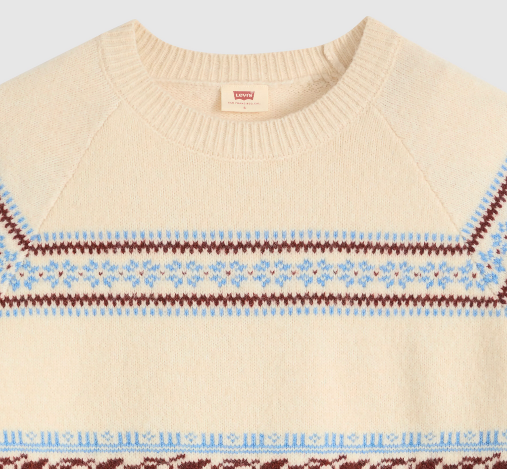 Pull Jolie Fairisle Beige Egret Levi's