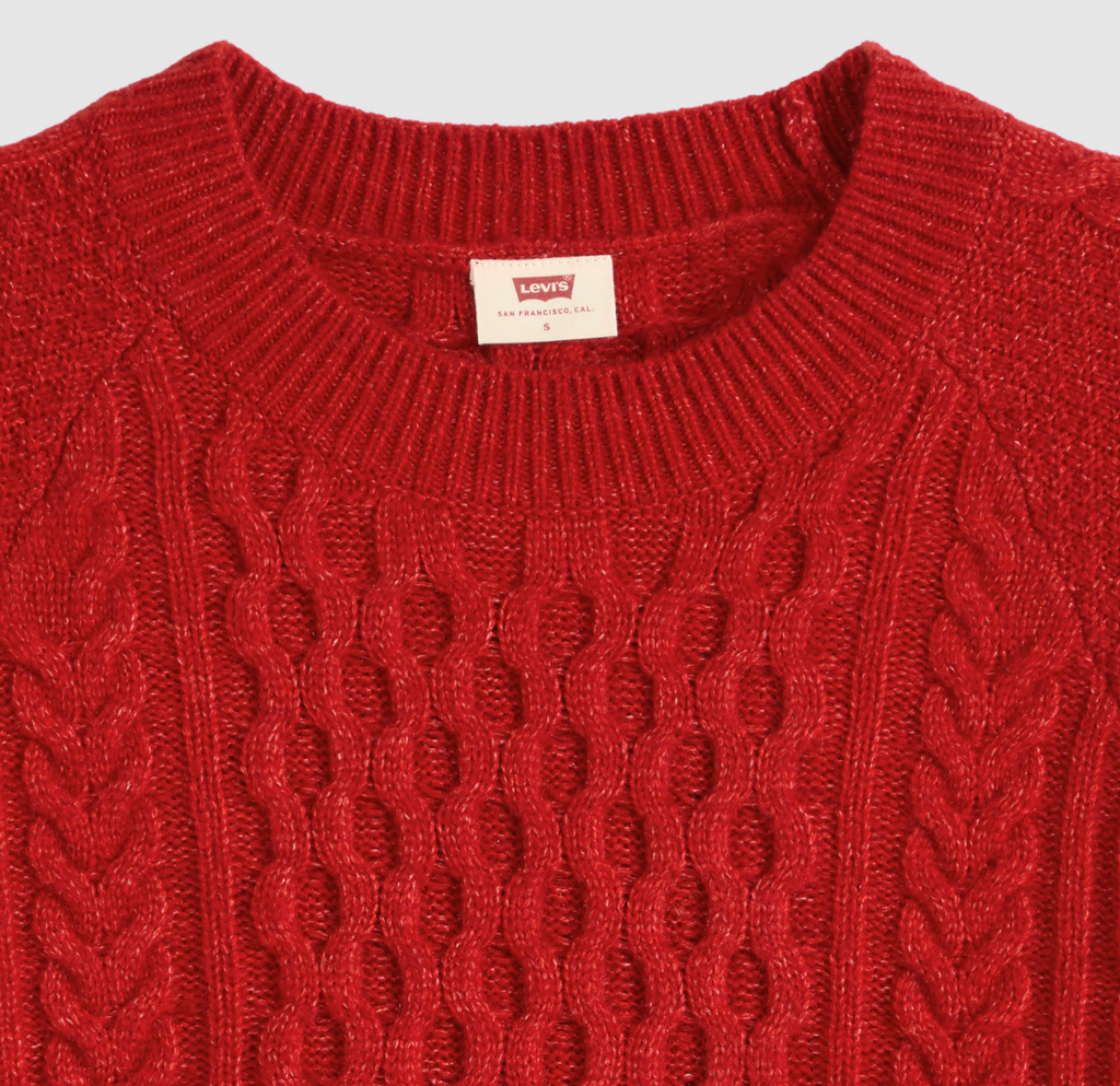 Pull Jolie Cable Rouge Levi's