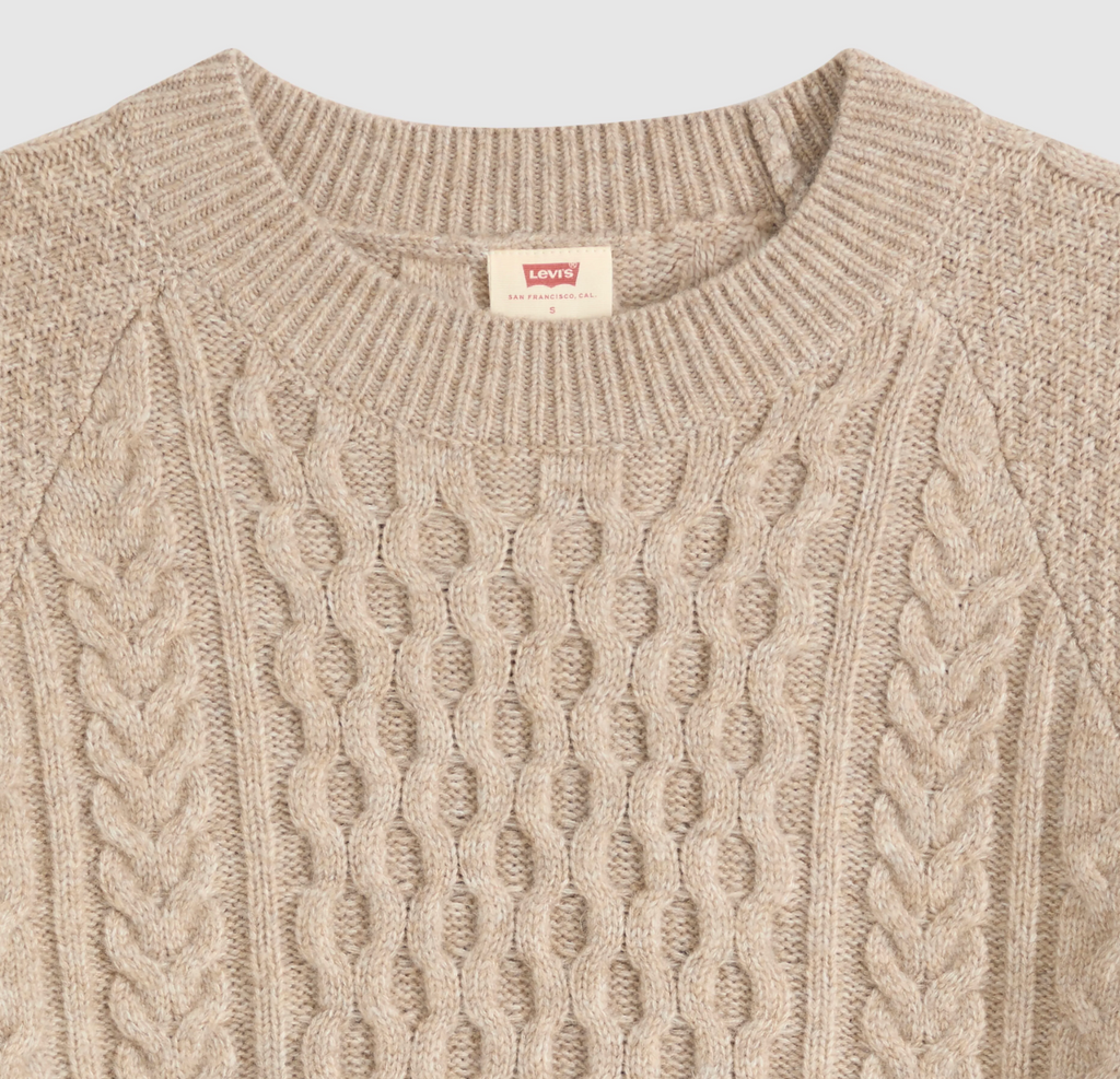 Pull Jolie Cable Tan Chiné Levi's