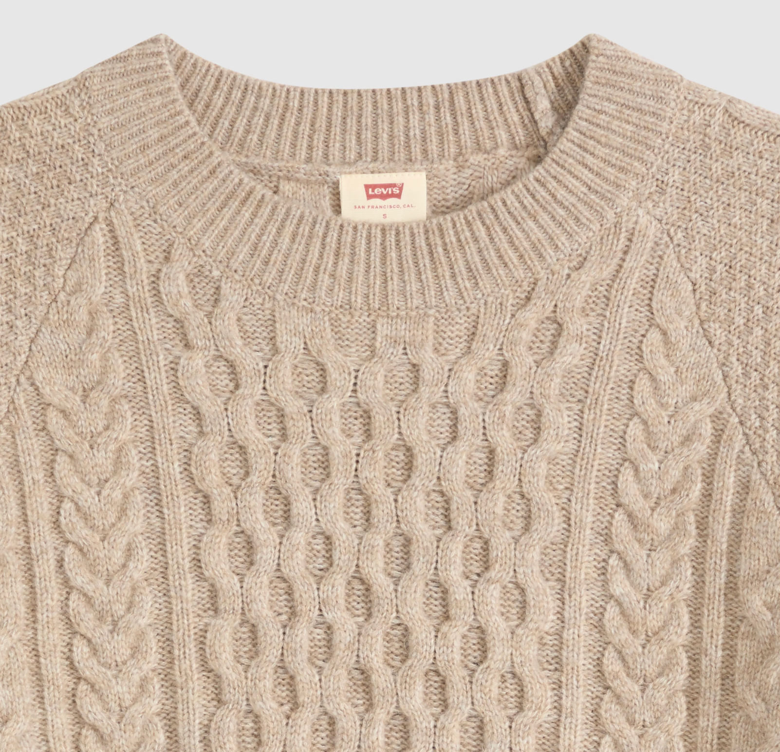 Pull Jolie Cable Tan Chiné Levi's