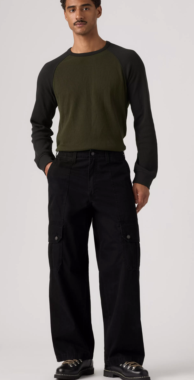 Pantalon Extra Baggy Cargo Noir Mineral Levi's
