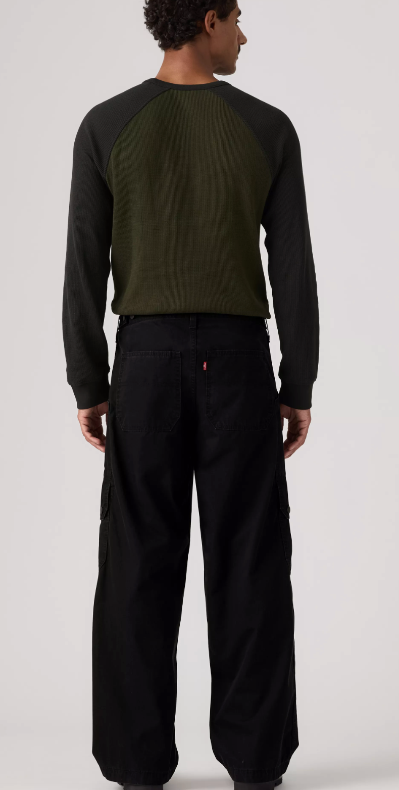 Pantalon Extra Baggy Cargo Noir Mineral Levi's
