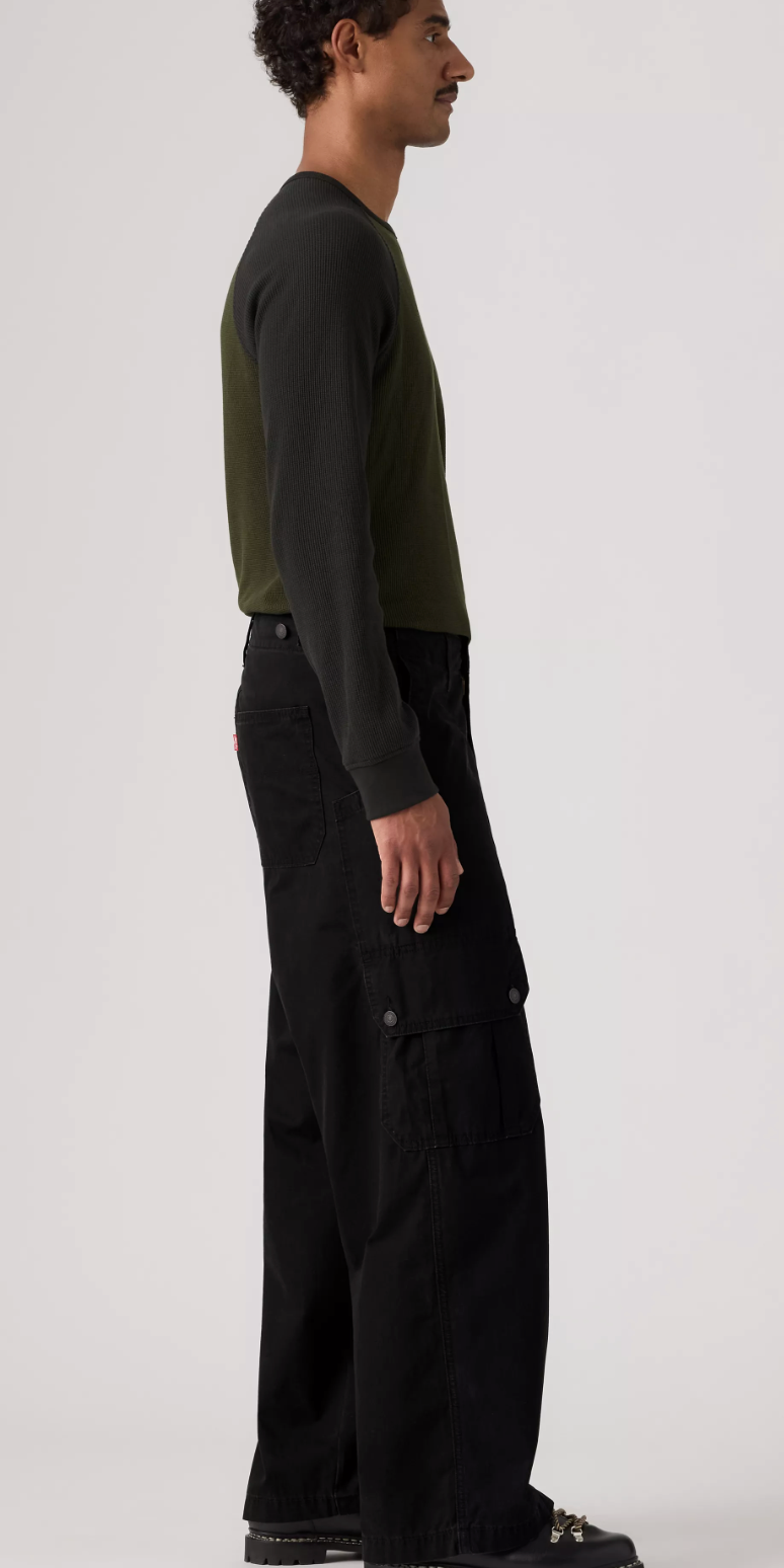 Pantalon Extra Baggy Cargo Noir Mineral Levi's