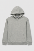 Eazy Zip-Up Hoodie Gris Chiné Kuwalla Tee