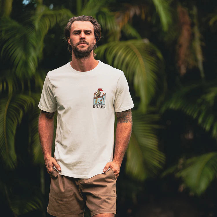 T-Shirt Enjoy Blanc Écru Roark